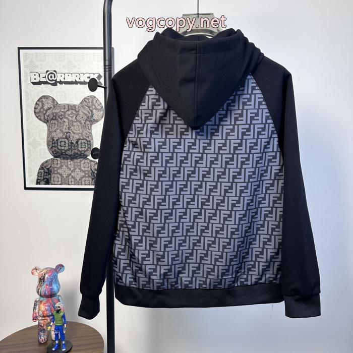 fendi新型高品質老花パッチワークキャップコート_0_2