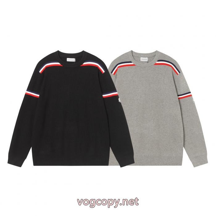 MONCLER25SS新作秋冬ヘッダー長袖セーターニット_0_4