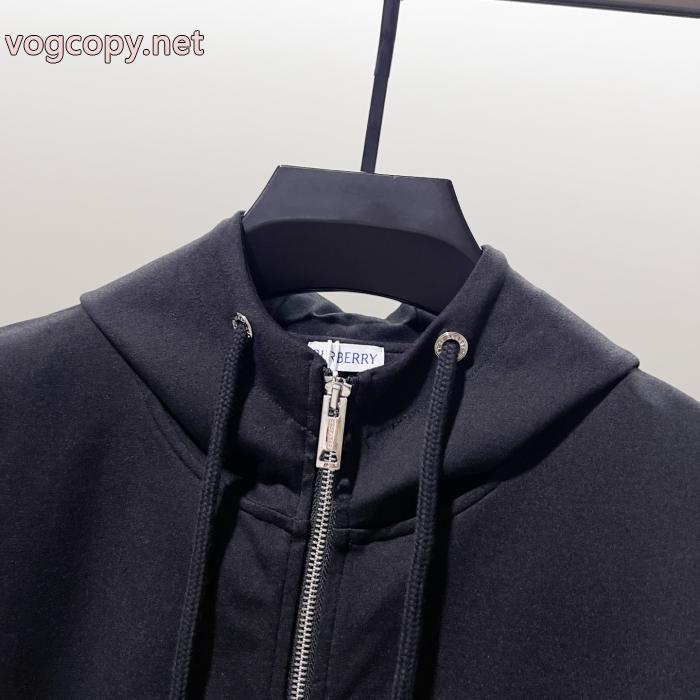 BURBERRYクラシックシンプルチェック柄戦馬ステッカーキャップコート_0_0