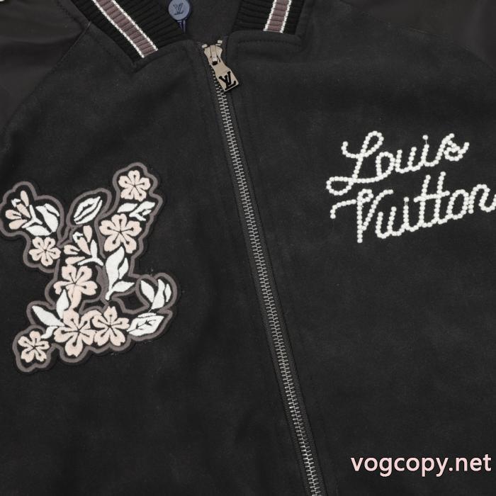Louis Vuitton刺繍アルファベット野球ウェアコート_0_0