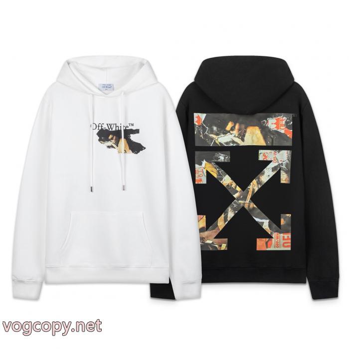 off white 25 ss新型フィギュア矢印460 gゆったり版フードパーカー_0_0