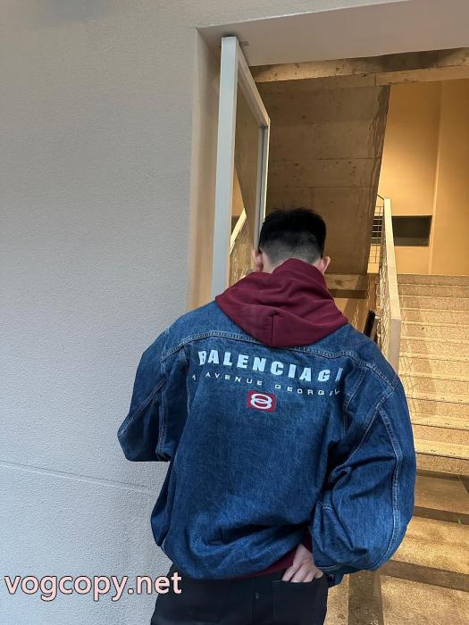 Balenciaga人気専門店新品登場刺繍デニムフードコート_0_4