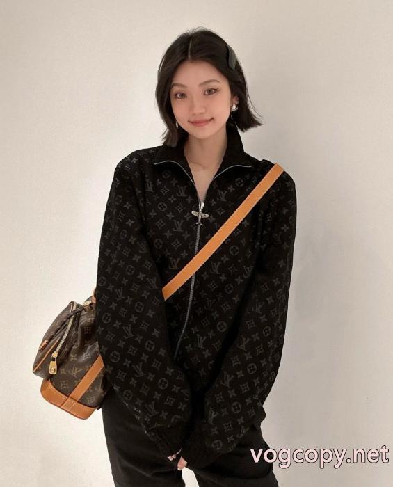 LOUIS VUITTON2025年春新作スエード鋼圧着老花カジュアルコート_0_4