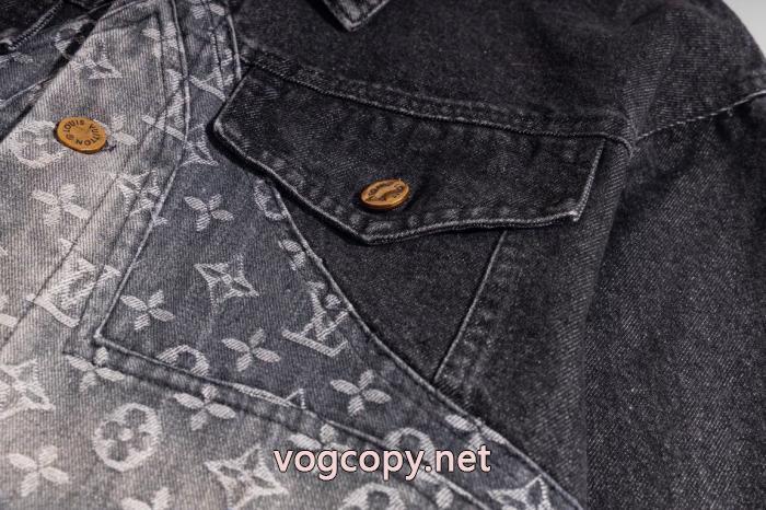 LOUIS VUITTON秀場高バージョンカウボーイカウボーイ重工芸洗濯水コート_0_0