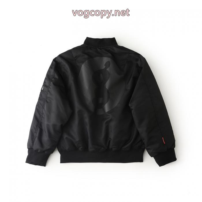 Supremeアップリケロゴ柄ジッパー開閉長袖ジャケット男女同型_0_0