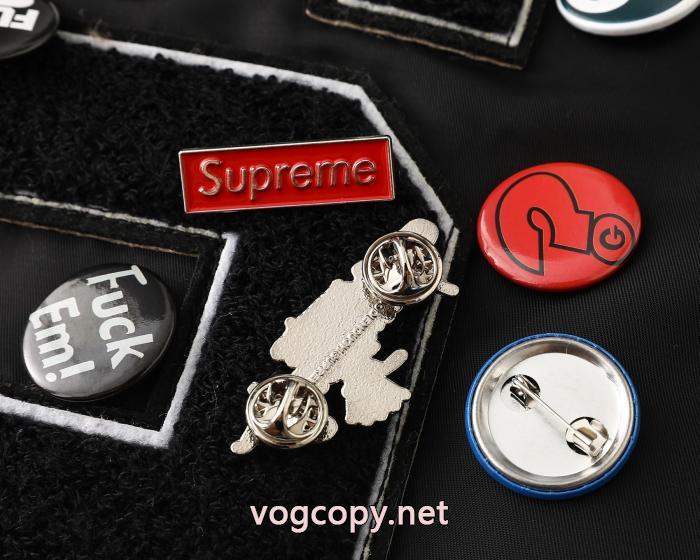 Supremeアップリケロゴ柄ジッパー開閉長袖ジャケット男女同型_0_5