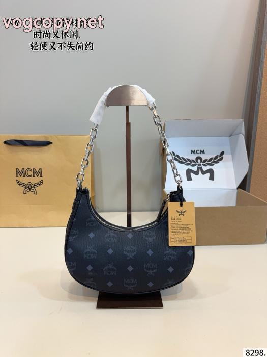 MCM老花三日月脇バッグショルダーバッグ多機能バッグ_0_3