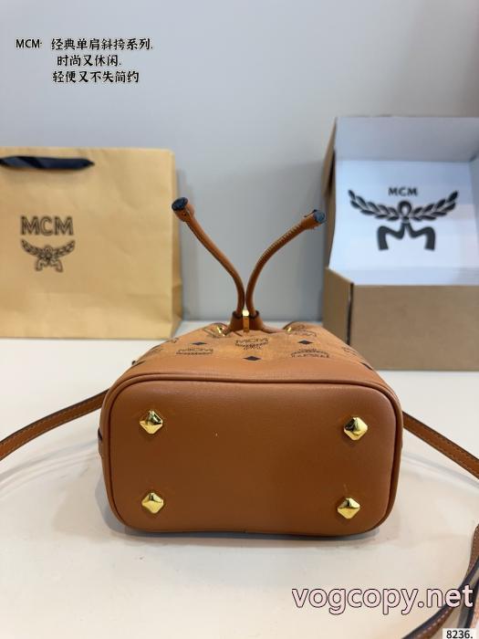 MCMウサギの口抜きバケツバッグ斜めショルダーバッグ_0_0