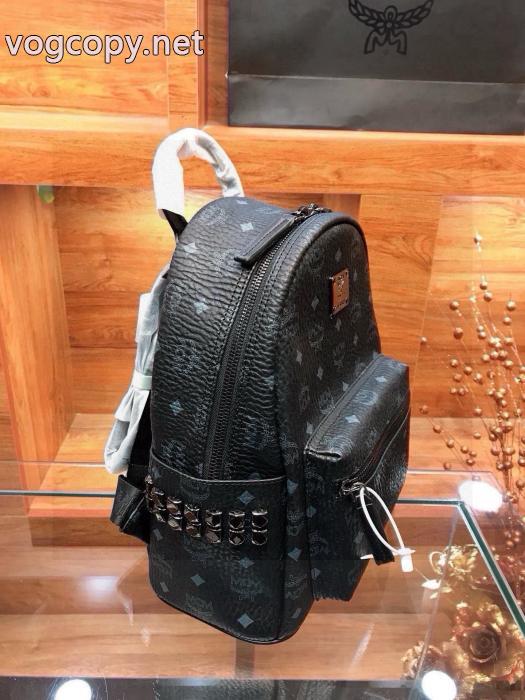 MCMクラシック高品質ブラックショルダーバッグ_0_2