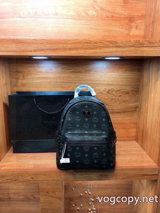 MCMクラシック高品質ブラックショルダーバッグ_0_3