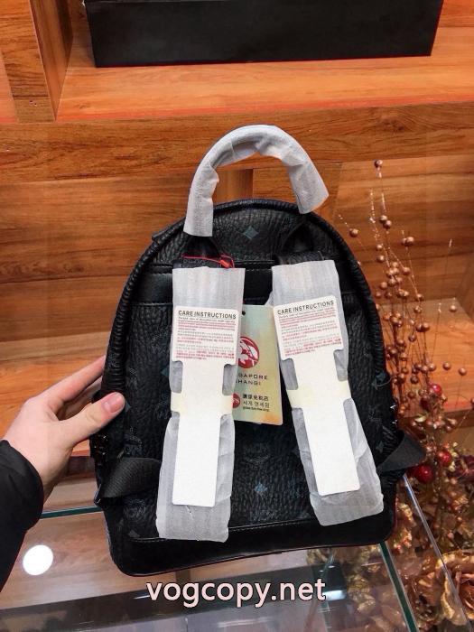 MCMクラシック高品質ブラックショルダーバッグ_0_5