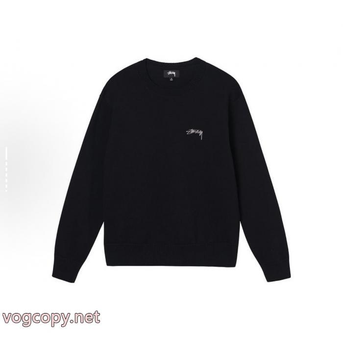 Stussy純色アルファベットセーター_0_1