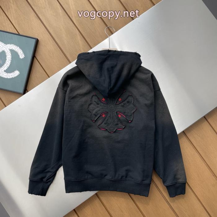 Chrome hearts連名LVルイヴィトン水洗い旧重工業刺繍連帽パーカー_0_0