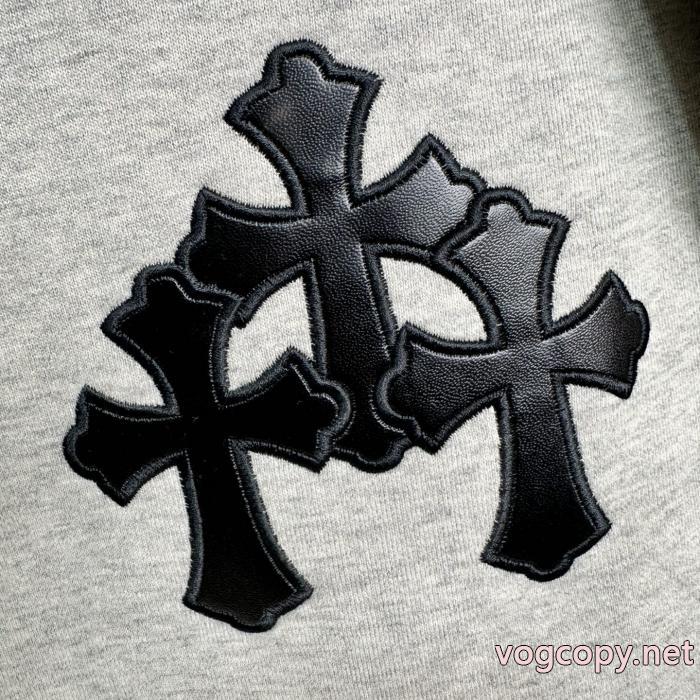 Chrome Hearts皮張り刺繍厚め秋冬新作キャップパーカー男女同型_0_2