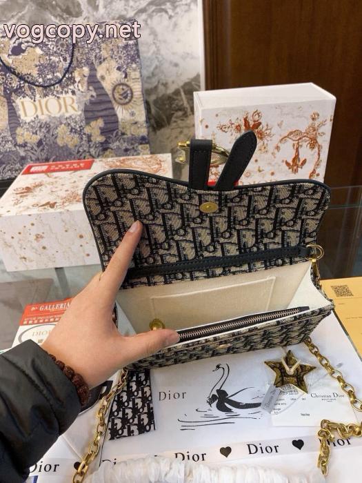 Diorクラシックなオールドフラワーの大判wocチェーンバッグ鞍バッグ_0_1