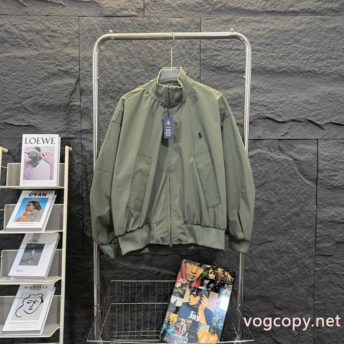 Ralph Laurenラフローレンアメリカンレトロクラシックな開襟工装刺繍風ジャケット_0_0