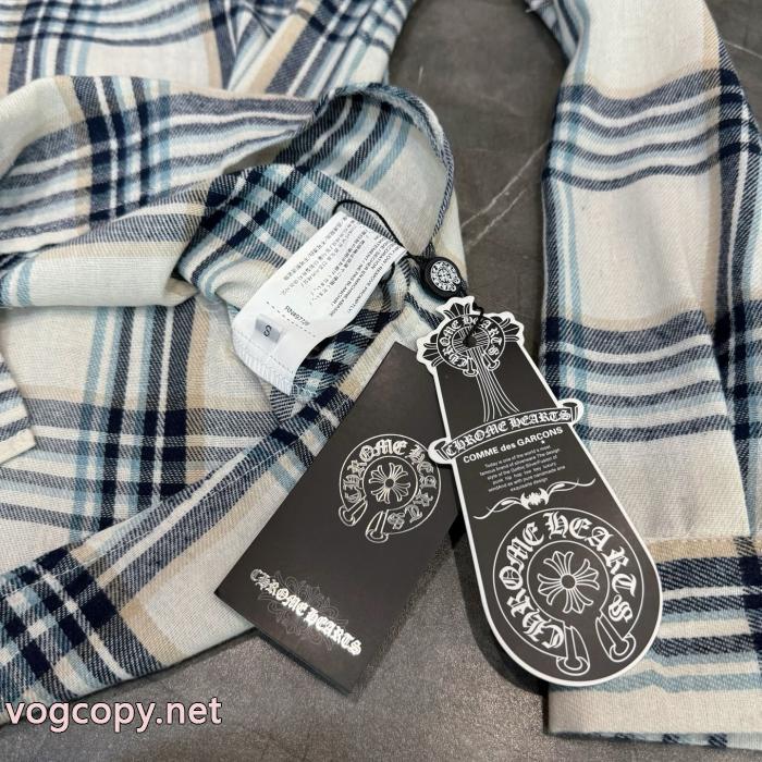 CHROME HEARTSマルチスケール刺繍チェックシャツ_0_1
