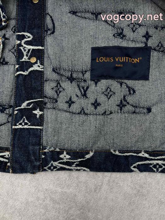 LOUIS VUITTONデニムのテーラードウエストジャケット本テーラードウエストジャケット_0_2