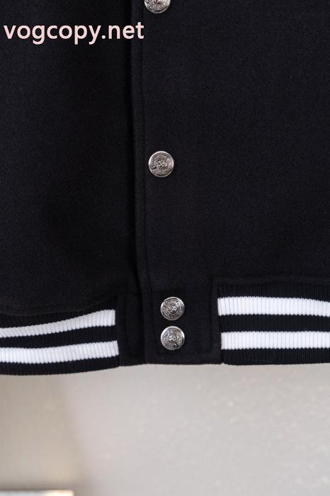 CHROME HEARTS男女カップルの重ポンドウール刺繍野球服ジャケット_0_2