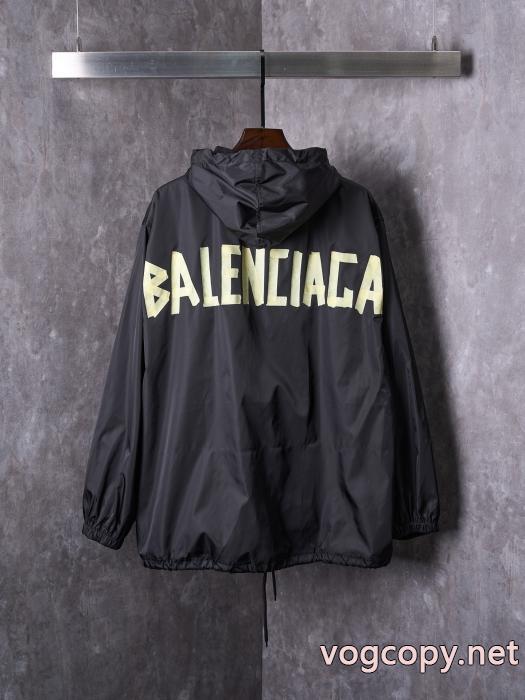 Balenciagaイエローテープ連帽パンチコート_0_3