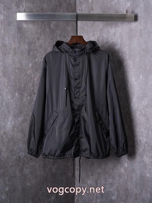 Balenciagaイエローテープ連帽パンチコート_0_4