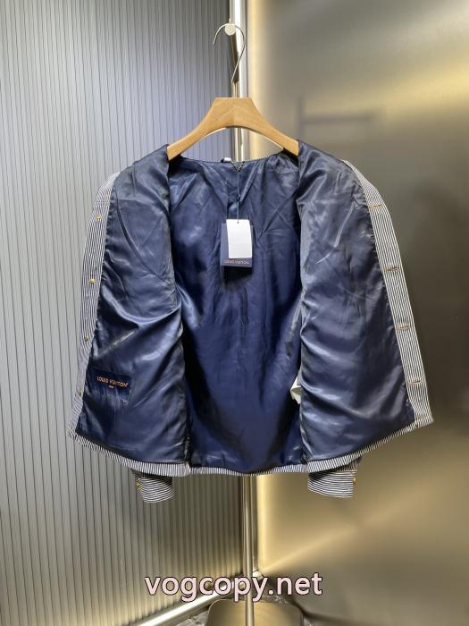 LOUIS VUITTON連名桜刺繍シングルブレストワークジャケットジャケット男性用_0_1