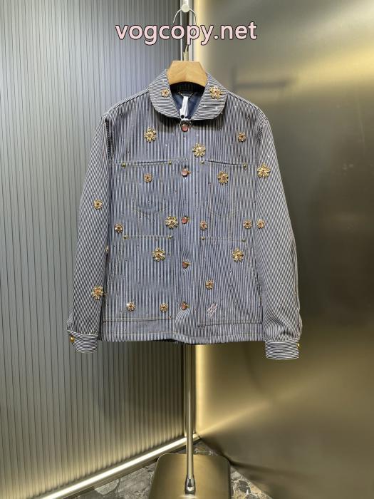 LOUIS VUITTON連名桜刺繍シングルブレストワークジャケットジャケット男性用_0_2