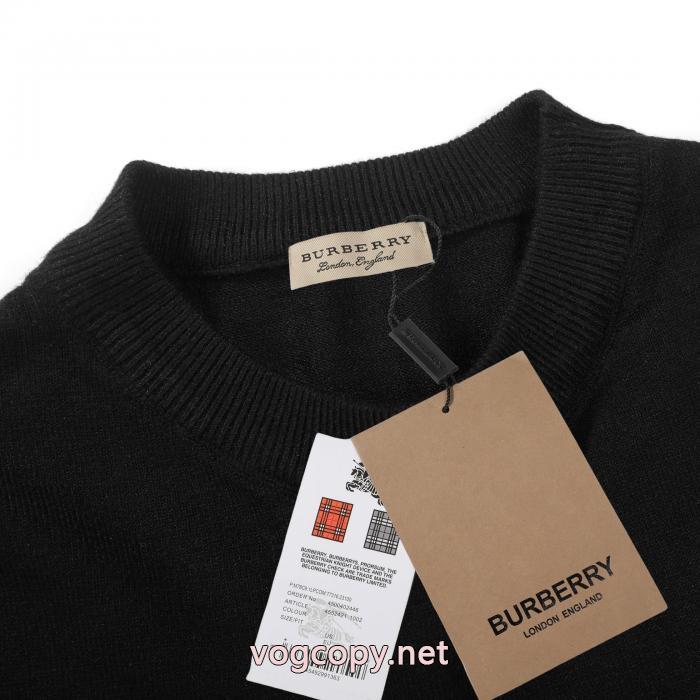 BURBERRY歯ブラシ刺繍ロゴニットセーター_0_4