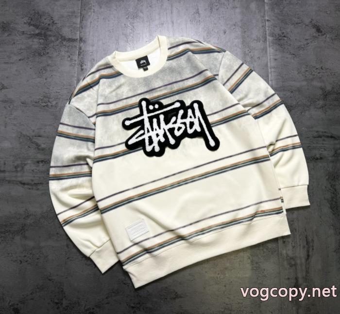 stussyアルファベット2025シリーズ秋の新作シリーズカップルパーカー_0_1