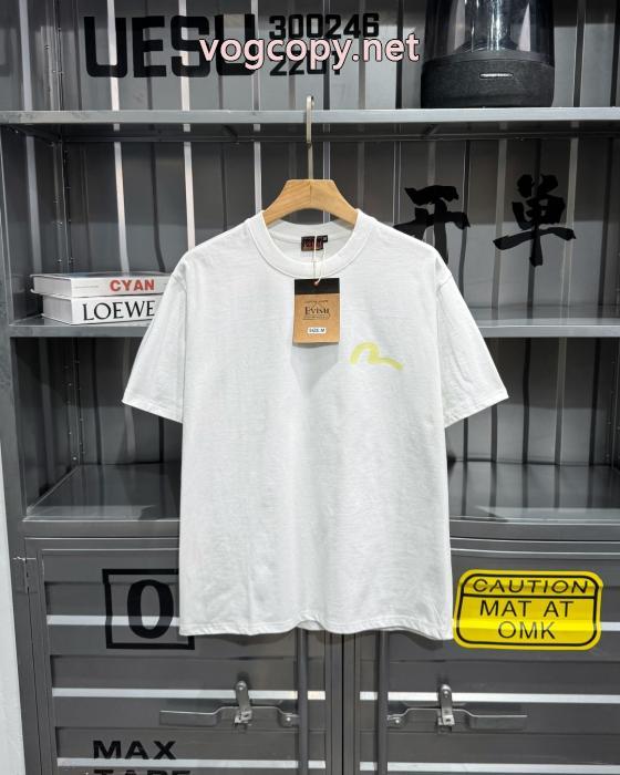 EVISUホームフラワー柄半袖Tシャツ男女同型_0_4
