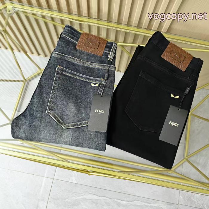 FENDI2025春秋メンズ水洗ミニストレートカジュアルジーンズ_0_0