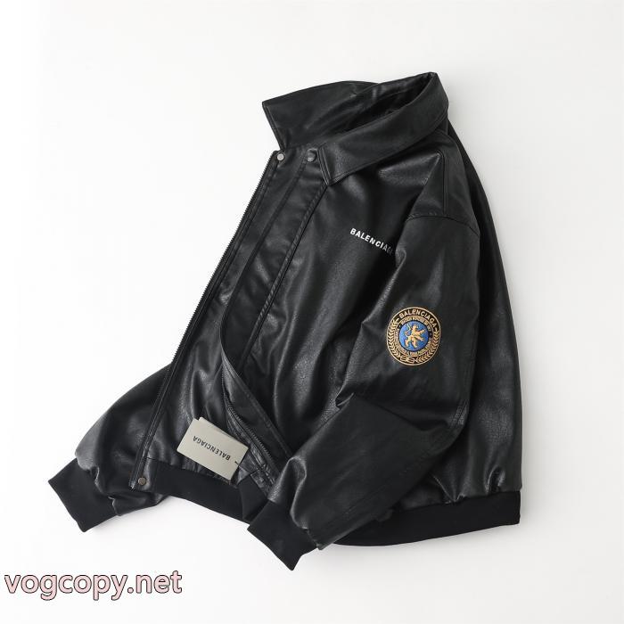 Balenciagaダミーpuレザージャケットジャケット男女同型_0_0
