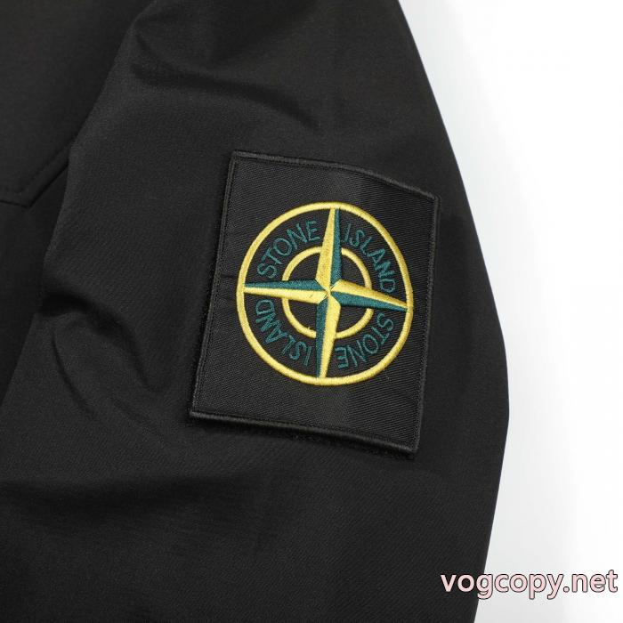 STONE ISLANDマジックシールワッペンアウトドアポンチョコート_0_2