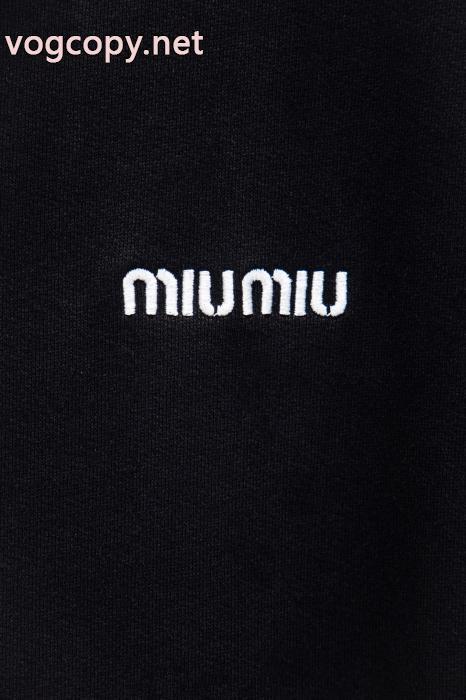 miumiu新型重工業ハーフファスナーダブルポケットパーカー_0_0