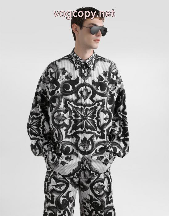 ブランド 偽物 激安最終セール 限定生産品 雑誌掲載Dolce&Gabbana長袖シャツ_0_2