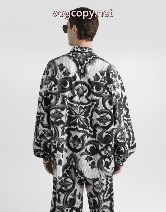 ブランド 偽物 激安最終セール 限定生産品 雑誌掲載Dolce&Gabbana長袖シャツ_0_3