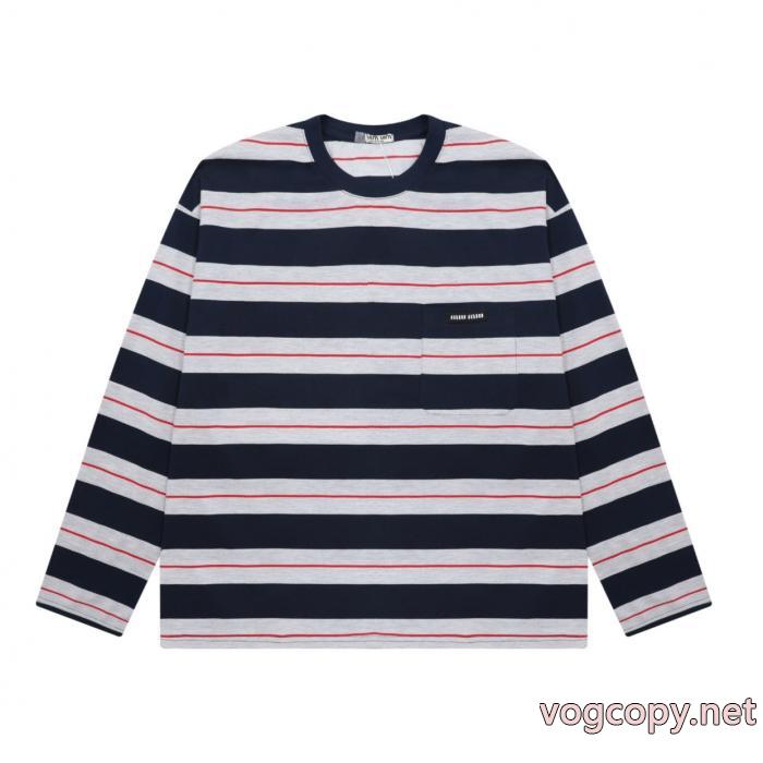 スーパー コピー ブランドMIUMIU長袖Tシャツ人気急上昇 全国無料限定セール 定番品質保証_0_3