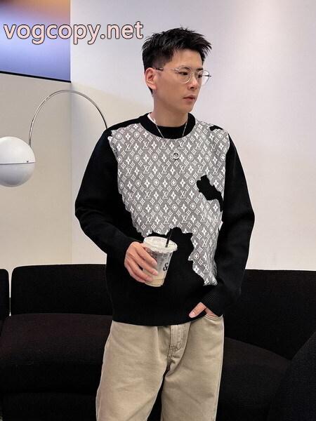 大人気希少！ 爆発的な人気 大人感漂う秋冬新作ブランド 偽物 激安LOUIS VUITTONセーター_0_1