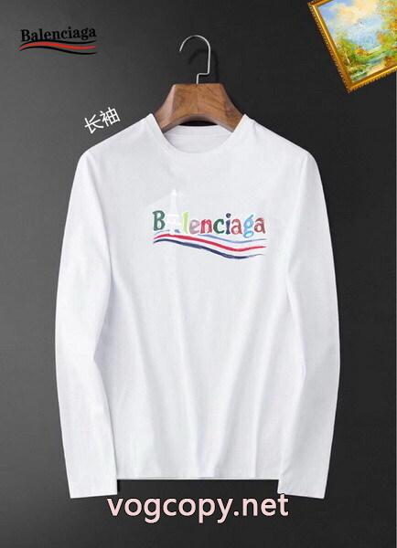BALENCIAGAコピー ブランド長袖Tシャツ稀少*新品 激レア 限定 爆買いセール_0_1