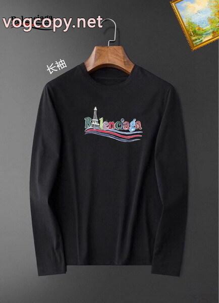 BALENCIAGAコピー ブランド長袖Tシャツ稀少*新品 激レア 限定 爆買いセール_0_2