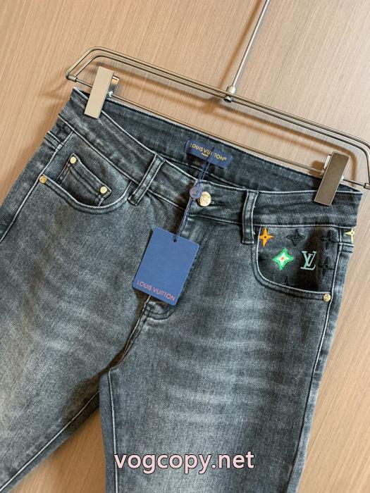 SS25極上発売 希少価値大 ユニセックススタイル偽 ブランド 購入ジーンズLOUIS VUITTON_0_5