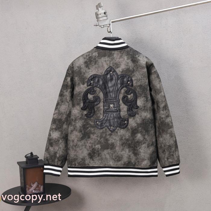 ブランド 偽物爽やかマルチ 即発送可 爆発的人気ジャケットCHROME HEARTS_0_1