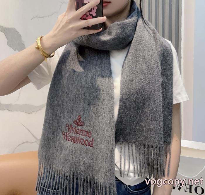 高級感のある 冬の涼しい人気新作 上質  VIVIENNE WESTWOODブランド コピー 販売店マフラー_0_4
