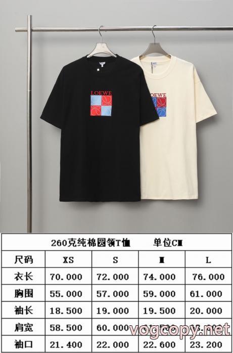 LOEWE歴代人気モデル クラシカルなデザイン 韓国高級服偽 ブランド 販売Tシャツ_0_4