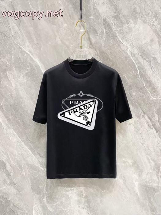 PRADAブランド 偽物 激安印象に残るデザイン 今季大人気 2025新作Tシャツ_0_1