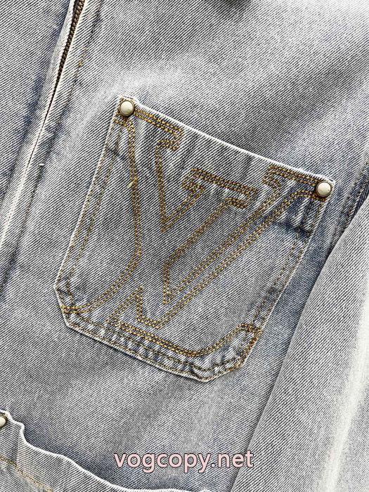 大幅値引き 高品質 人気 優雅さに溢れるコピー 商品 販売デニムのコートLOUIS VUITTON_0_2