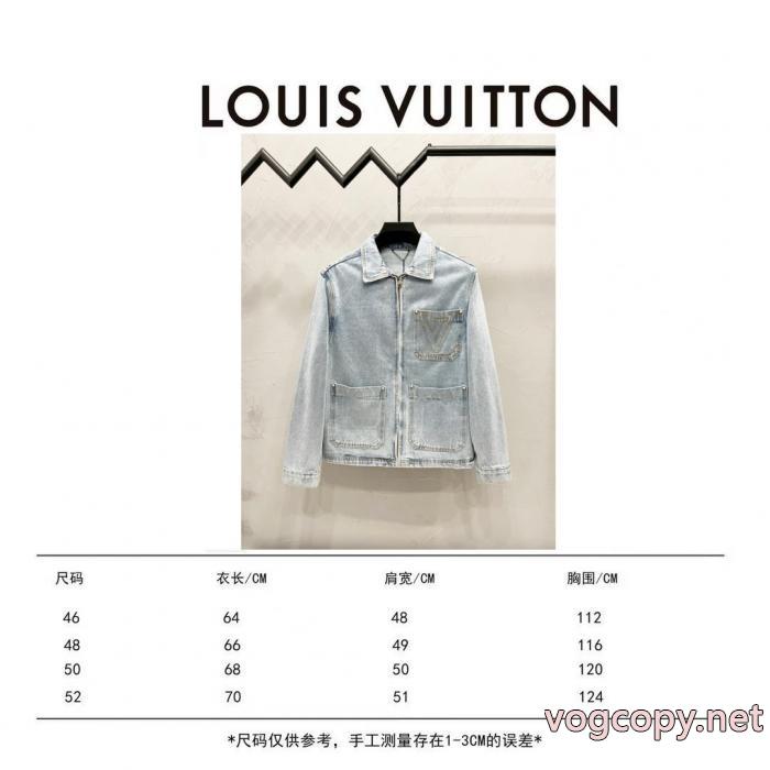 大幅値引き 高品質 人気 優雅さに溢れるコピー 商品 販売デニムのコートLOUIS VUITTON_0_3