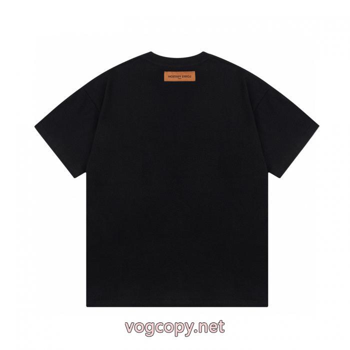 偽 ブランド 販売レア色入荷 2026年流行 個性的なモデルTシャツLOUIS VUITTON_0_4