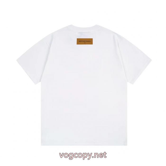 スーパー コピー ブランド話題沸騰中  今年の秋冬先行販売新作 スタイルアップ効果LOUIS VUITTONTシャツ_0_1