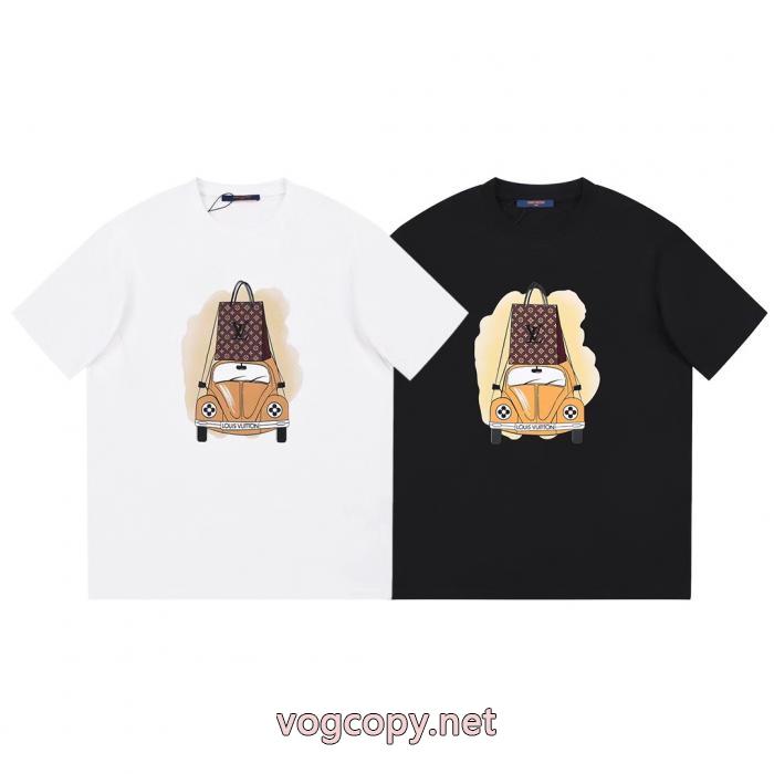 スーパー コピー ブランド話題沸騰中  今年の秋冬先行販売新作 スタイルアップ効果LOUIS VUITTONTシャツ_0_2